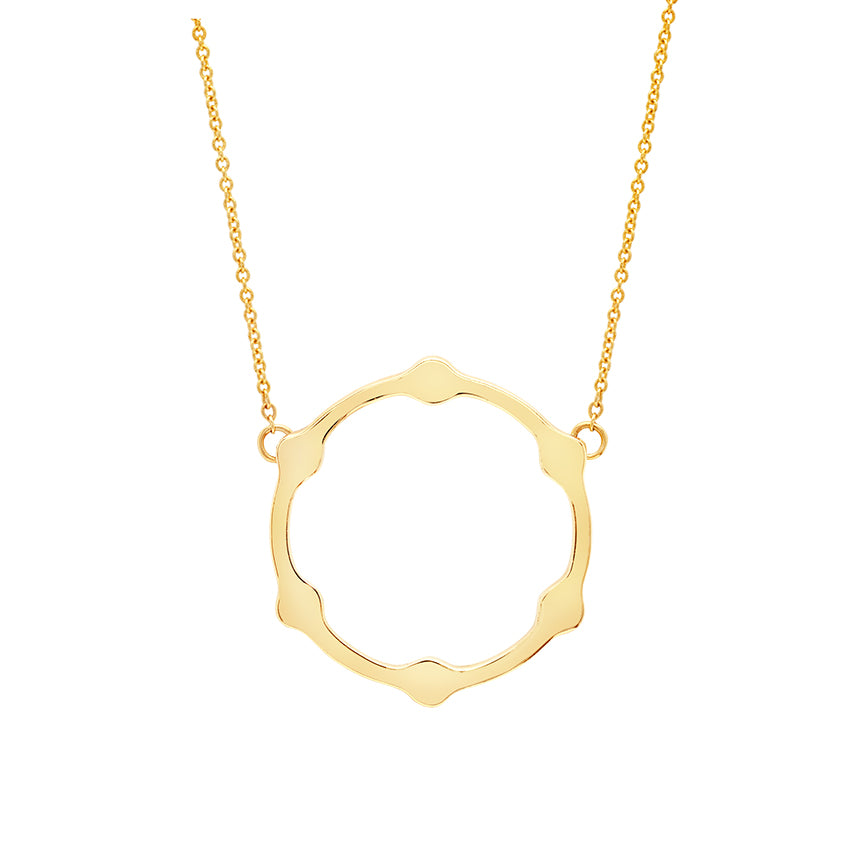 Gear Necklace | Yellow Gold
