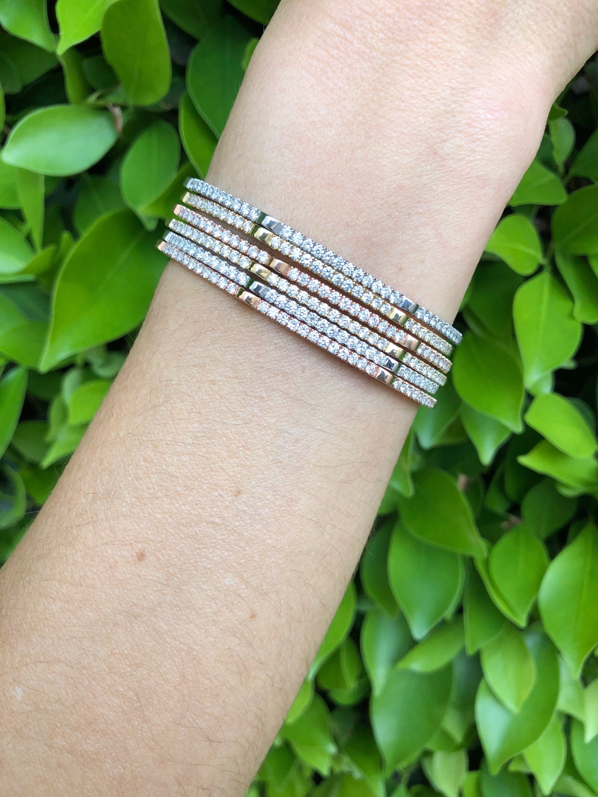 Open Gear Bangle | Rose Gold