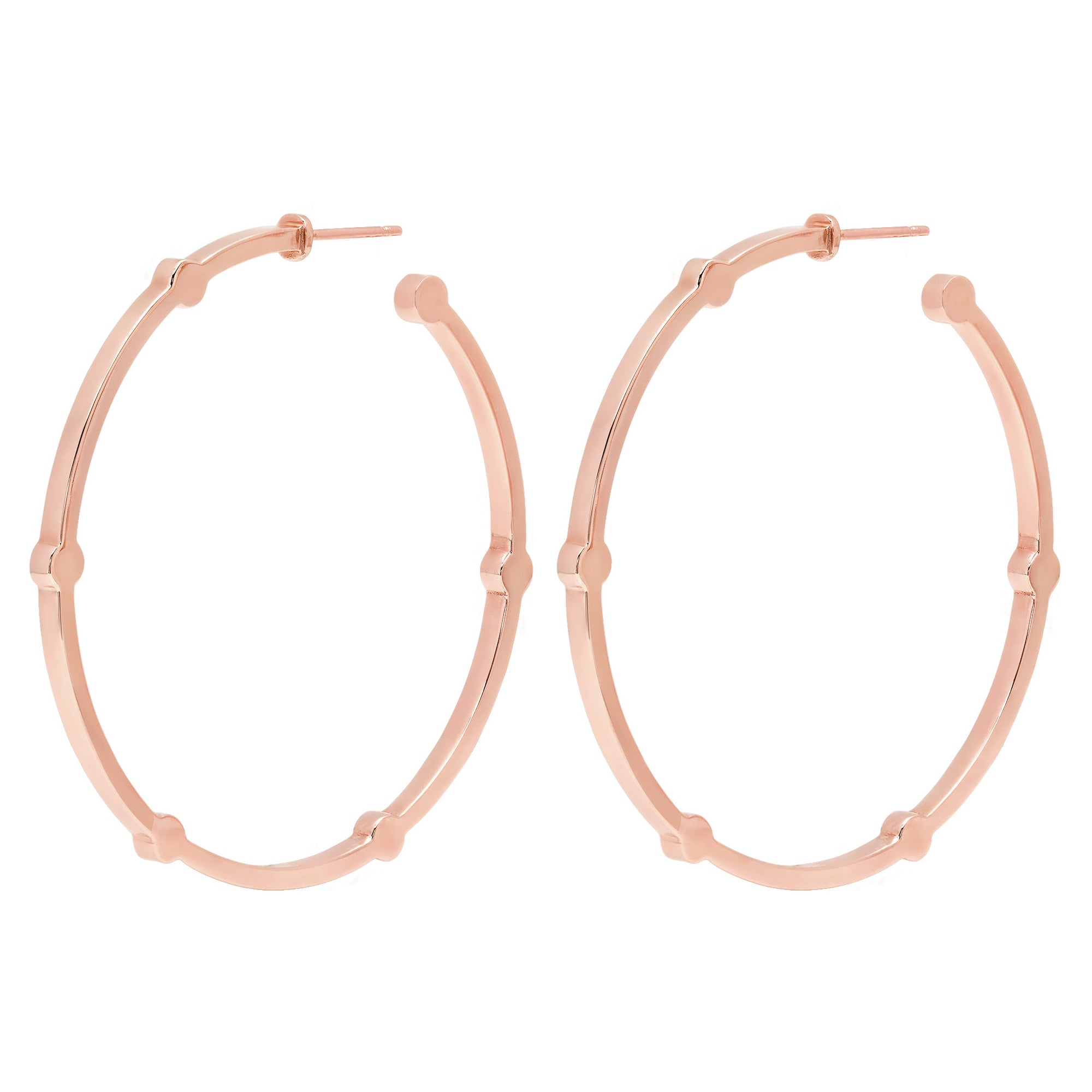 Large rose shop gold earrings