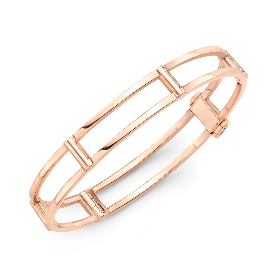 Locking Cage Bracelet | Rose Gold