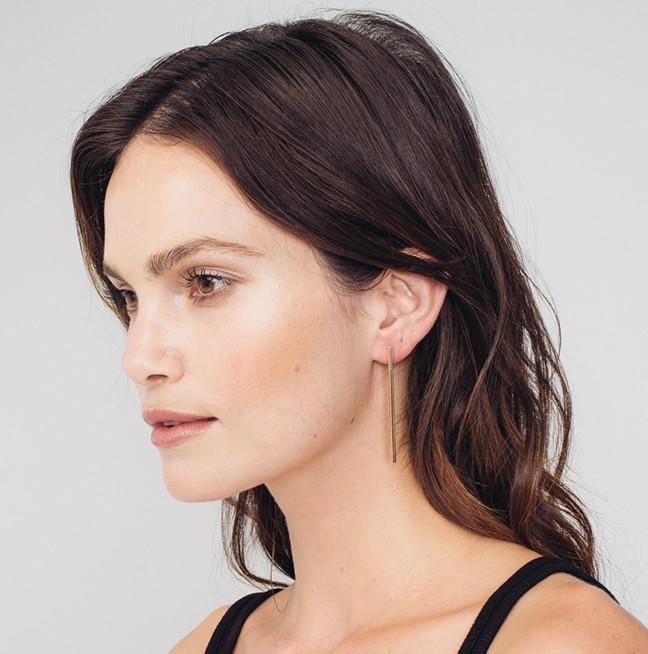 Asymmetrical Earring | White Gold