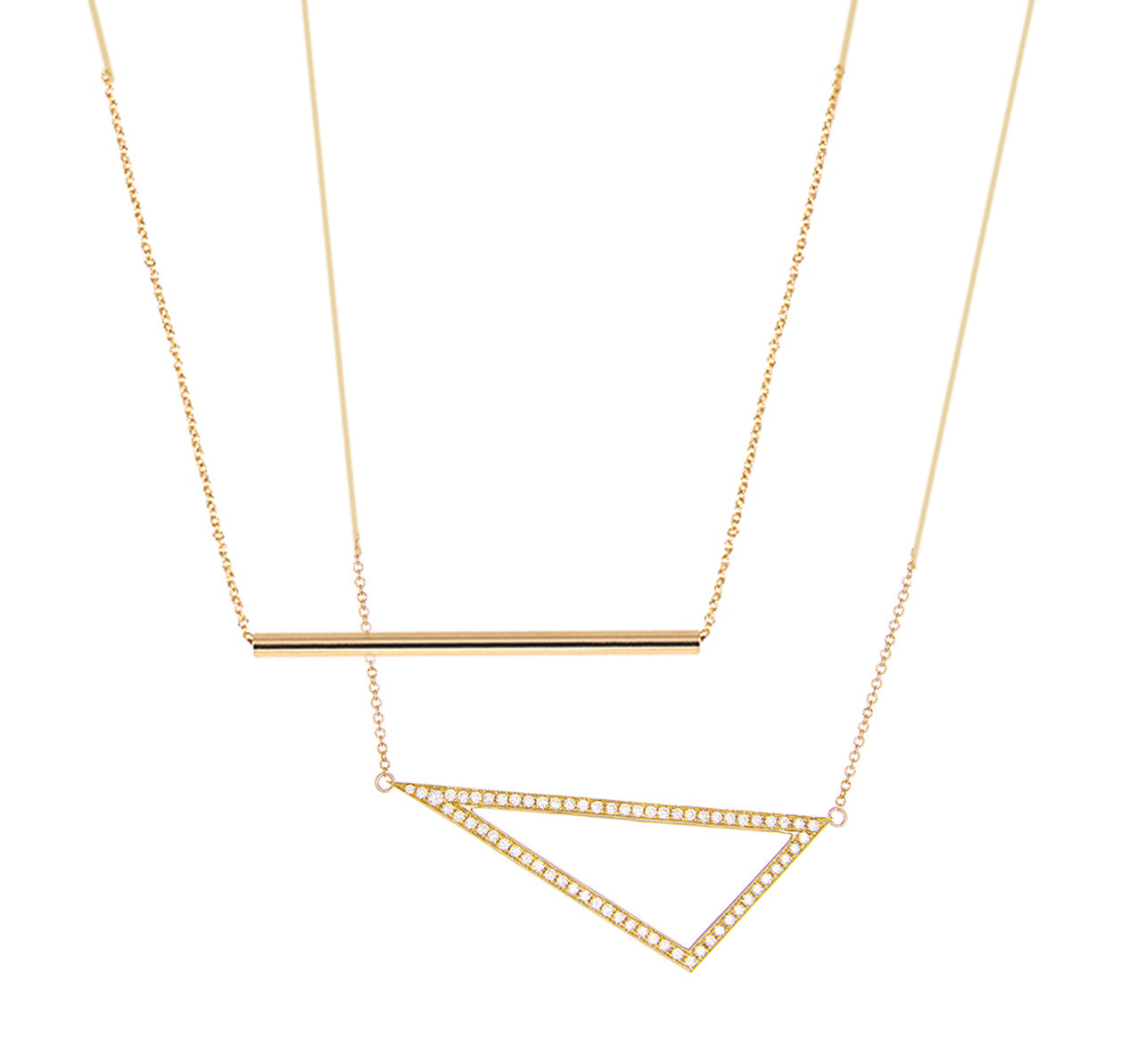 Long Balance Necklace | Yellow Gold