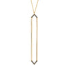 Marquis Lariat | Yellow Gold with Black Diamonds on Points