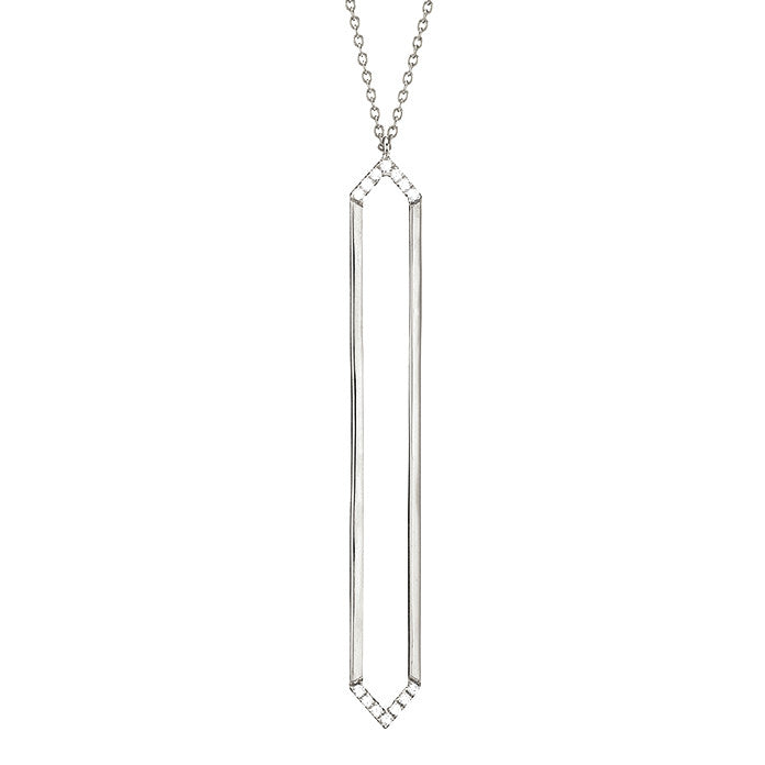 Marquis Lariat | White Gold with Diamonds on Points