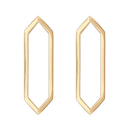 Large Marquis Earrings | Yellow Gold