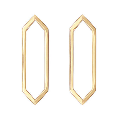 Large Marquis Earrings | Yellow Gold