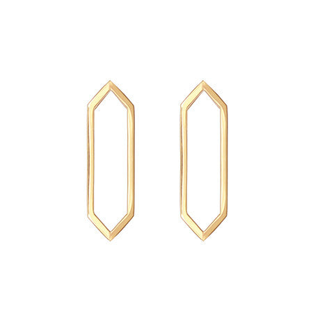 Medium Marquis Earrings | Yellow Gold