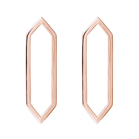 Large Marquis Earrings | Rose Gold