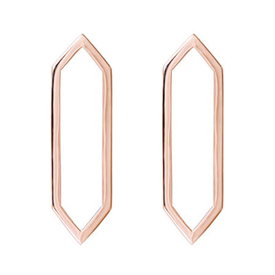 Large Marquis Earrings | Rose Gold
