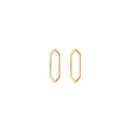 Mini Marquis Earrings | Yellow Gold