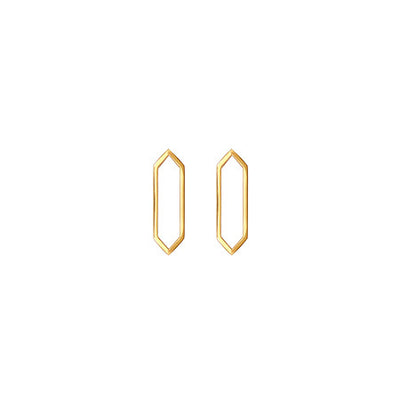 Mini Marquis Earrings | Yellow Gold