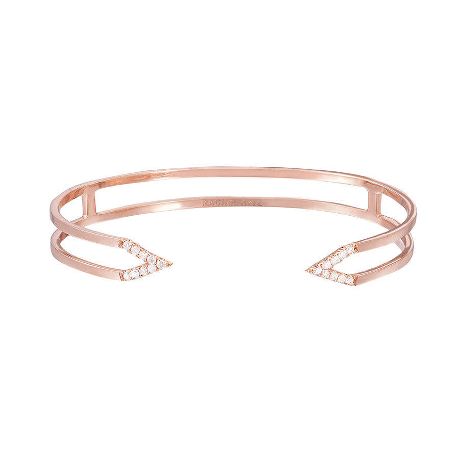 Diamond Dagger Cuff  | Rose Gold