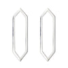 Large Marquis Earrings | White Gold