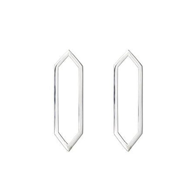 Medium Marquis Earrings | White Gold
