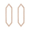 Diamond Large Marquis Earrings | Rose Gold