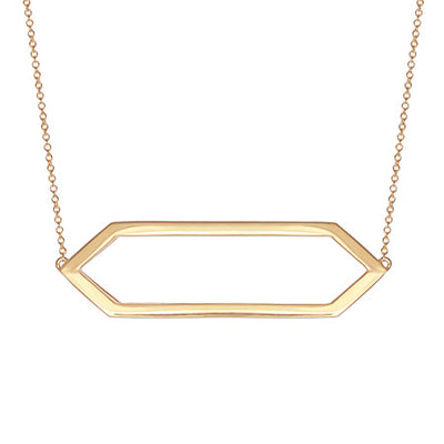 Large Marquis Necklace | Yellow Gold