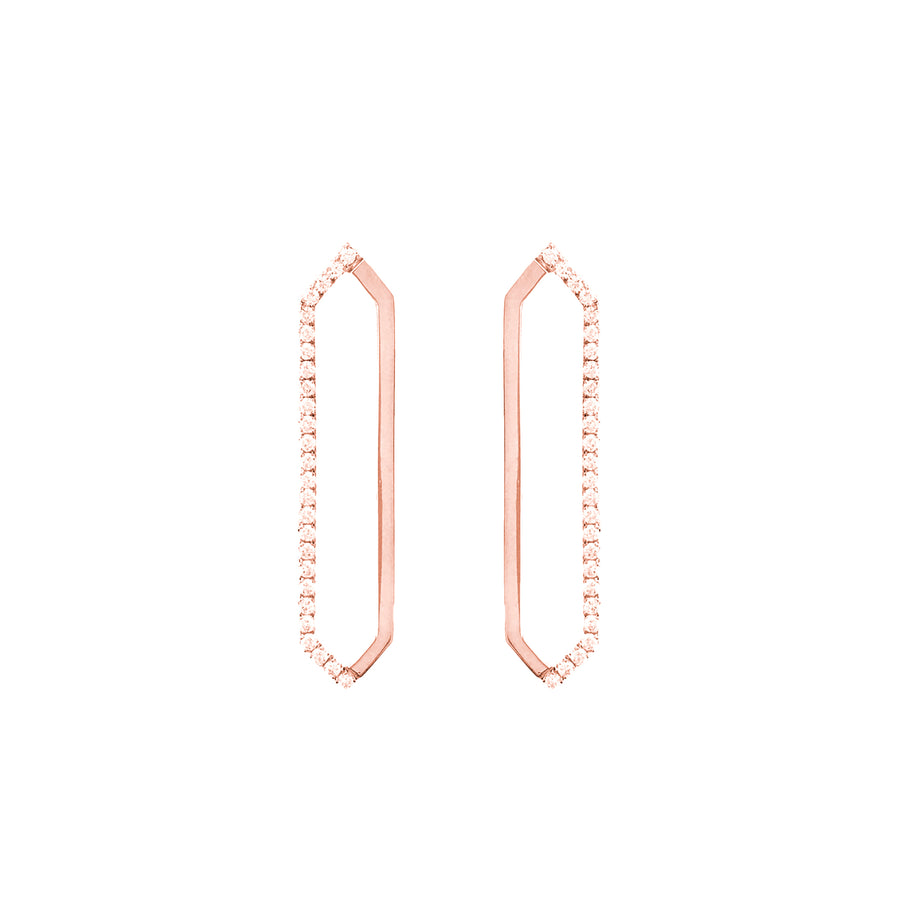 Me & You Earrings | Rose Gold