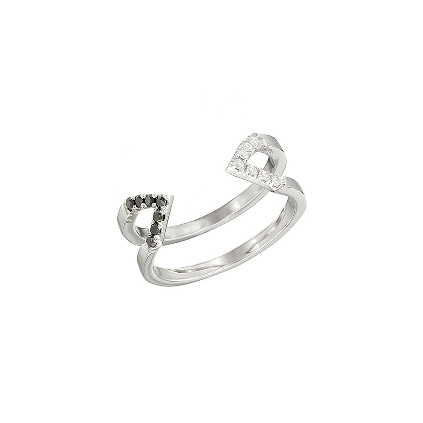 Donna Dagger Ring - Midi | White Gold