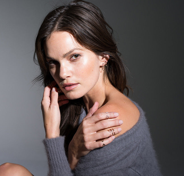 Donna Dagger Ring - Midi | White Gold