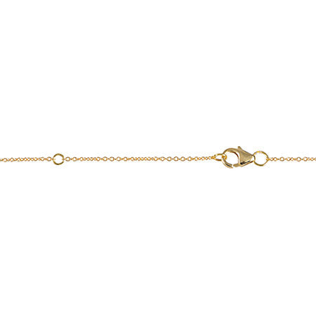 Large Diamond Marquis Necklace | Yellow Gold