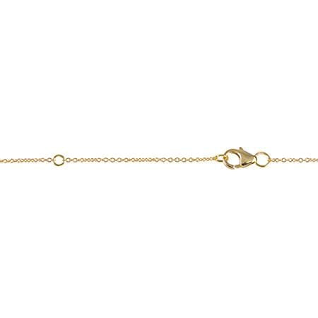 Black Diamond Gear Necklace | Yellow Gold