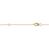 Mini Marquis Necklace | Yellow Gold with Black Diamonds on Points