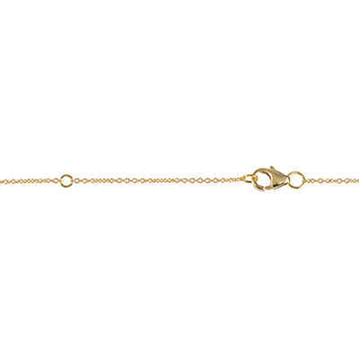 Large Diamond Triangle Necklace | Yellow Gold