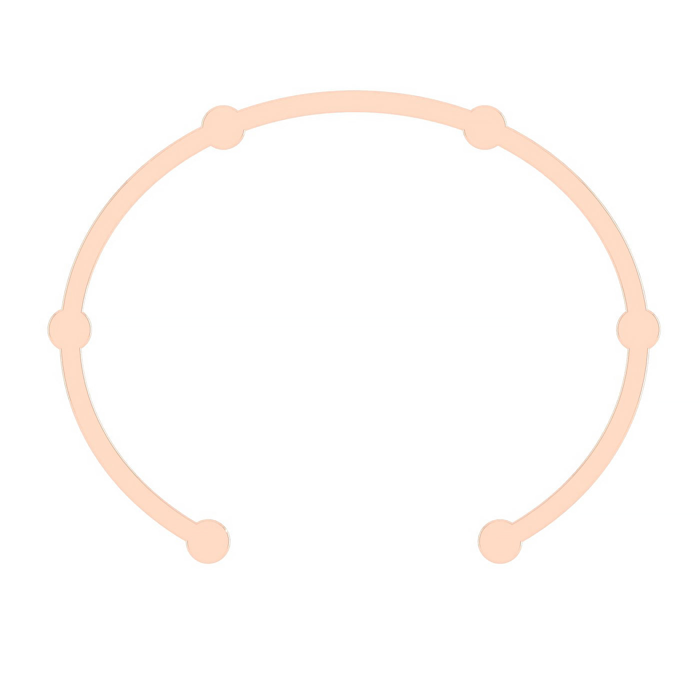 Open Gear Bangle | Rose Gold