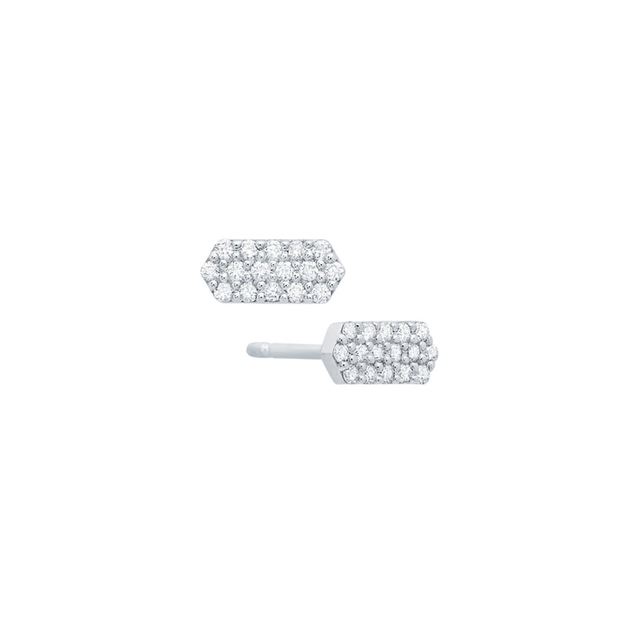 Diamond Marquis Studs | White Gold