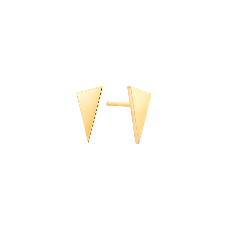 Triangle Studs | Yellow Gold