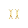 Diamond Dagger Studs with Ear Jackets | Yellow Gold