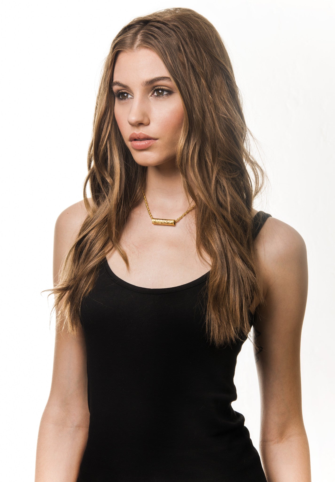 Short Tube Necklace | Gold
