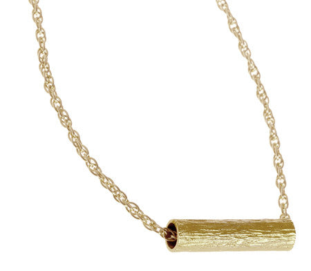 Short Tube Necklace | Gold