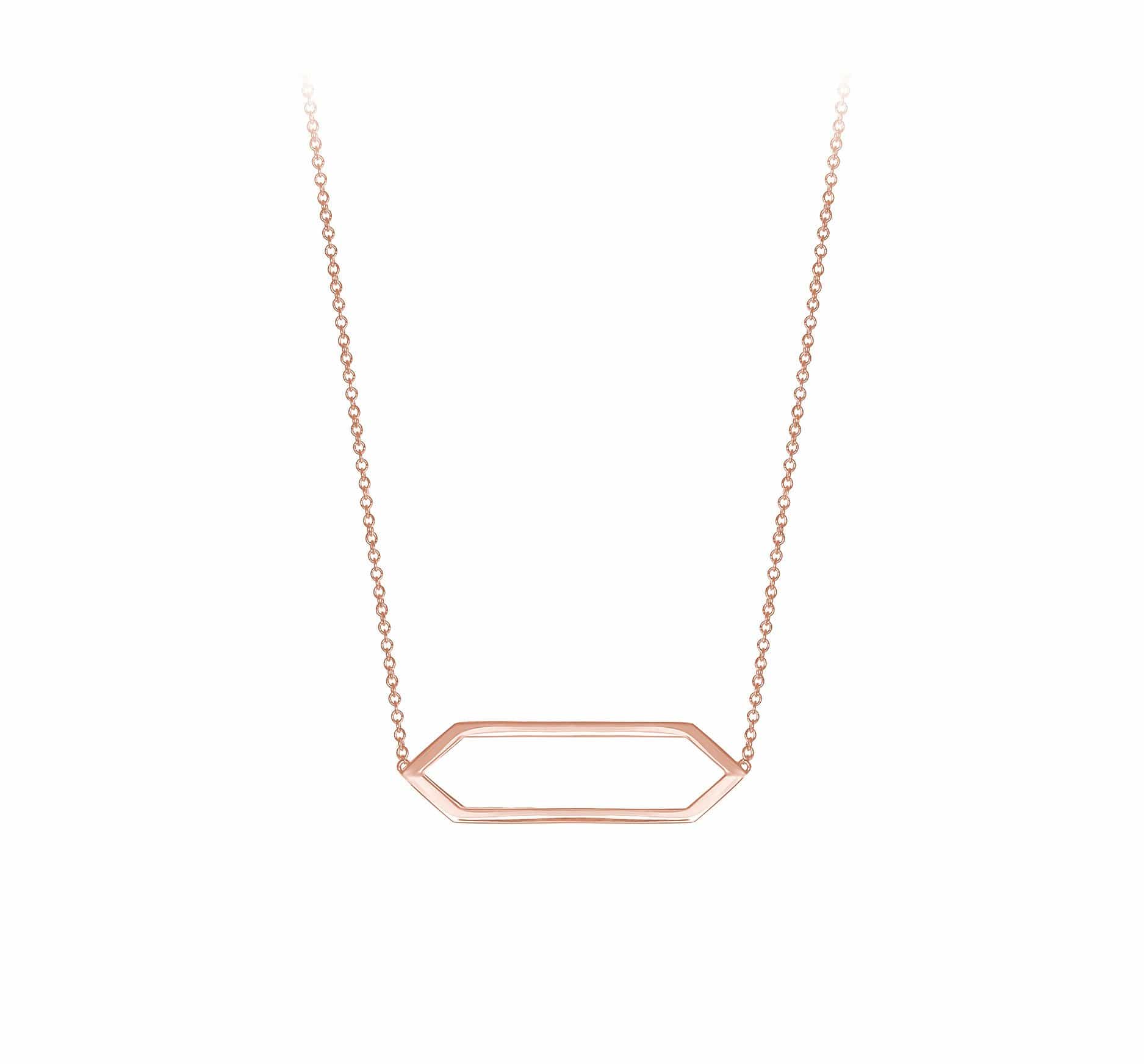 Mini Marquis Necklace | Rose Gold