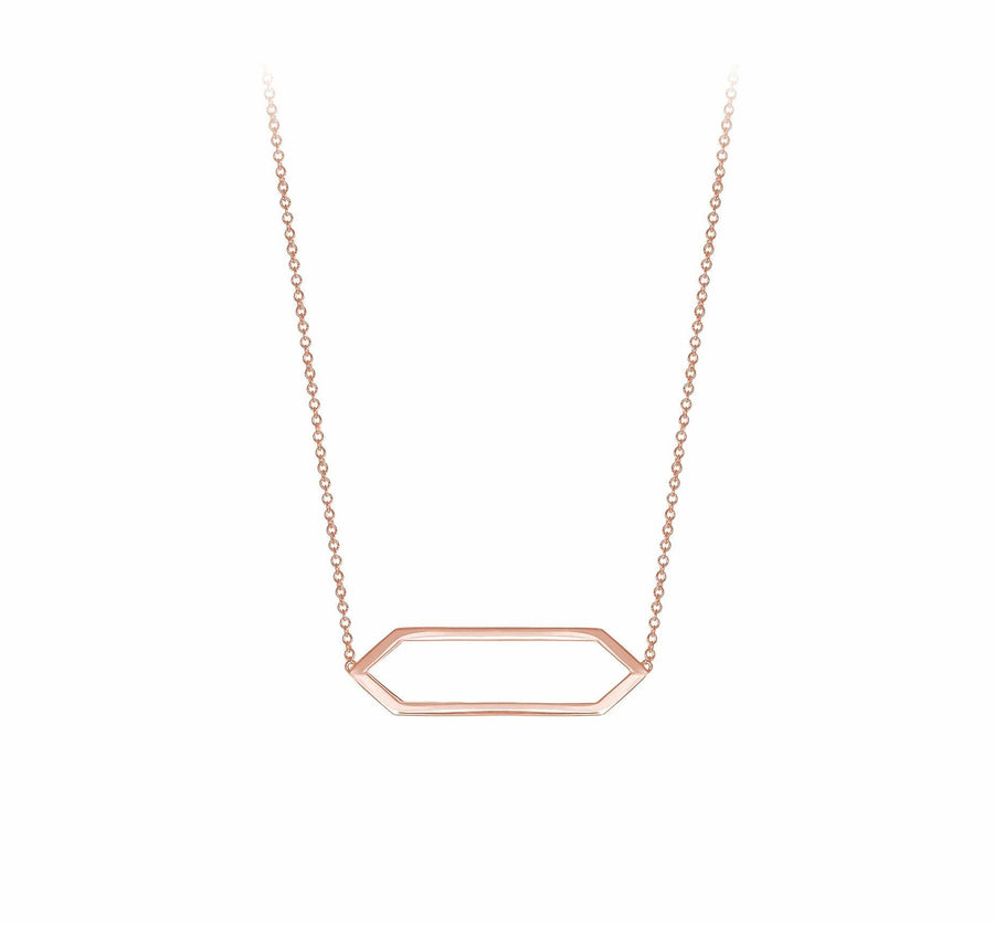 Mini Marquis Necklace | Rose Gold