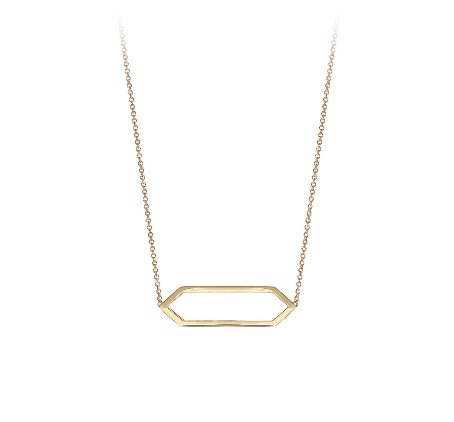 Mini Marquis Necklace | Yellow Gold