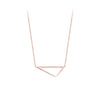 Mini Triangle Necklace | Rose Gold