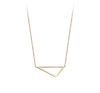 Mini Triangle Necklace | Yellow Gold