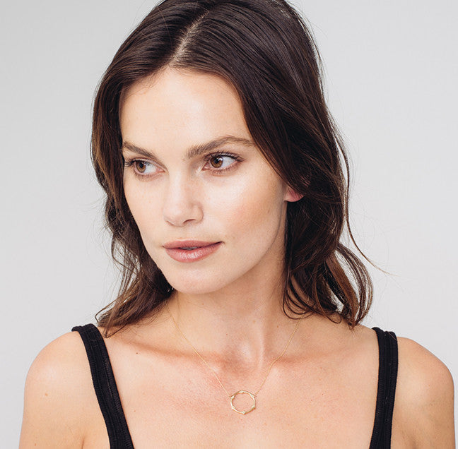 Gear Necklace | Rose Gold