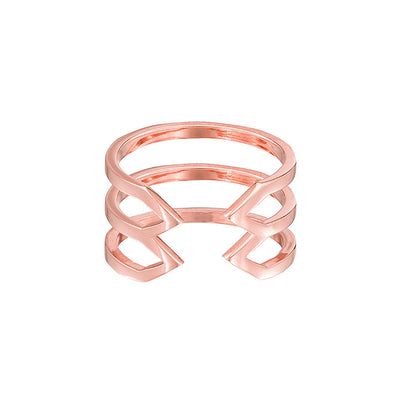 Stacked Dagger Ring | Rose Gold