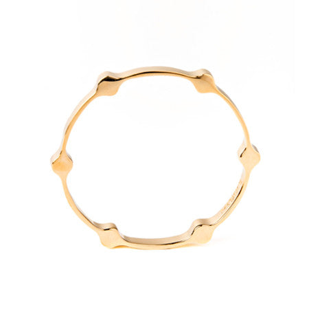 Gear Bangle | Gold Plated Brass