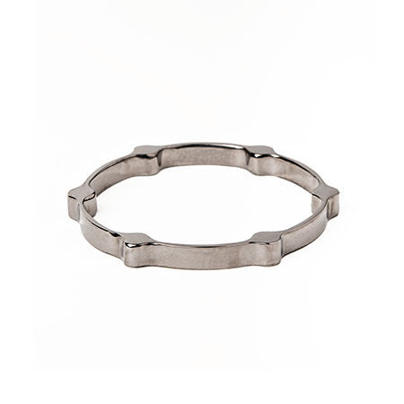 Gear Bangle | Gunmetal Plated Brass