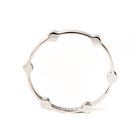 Gear Bangle | Silver Plated Brass