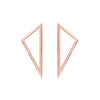 Medium Triangle Earrings | Rose Gold