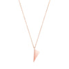 Mini Triangle Charm Necklace  | Rose Gold