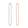 Long Marquis Earrings | Rose Gold