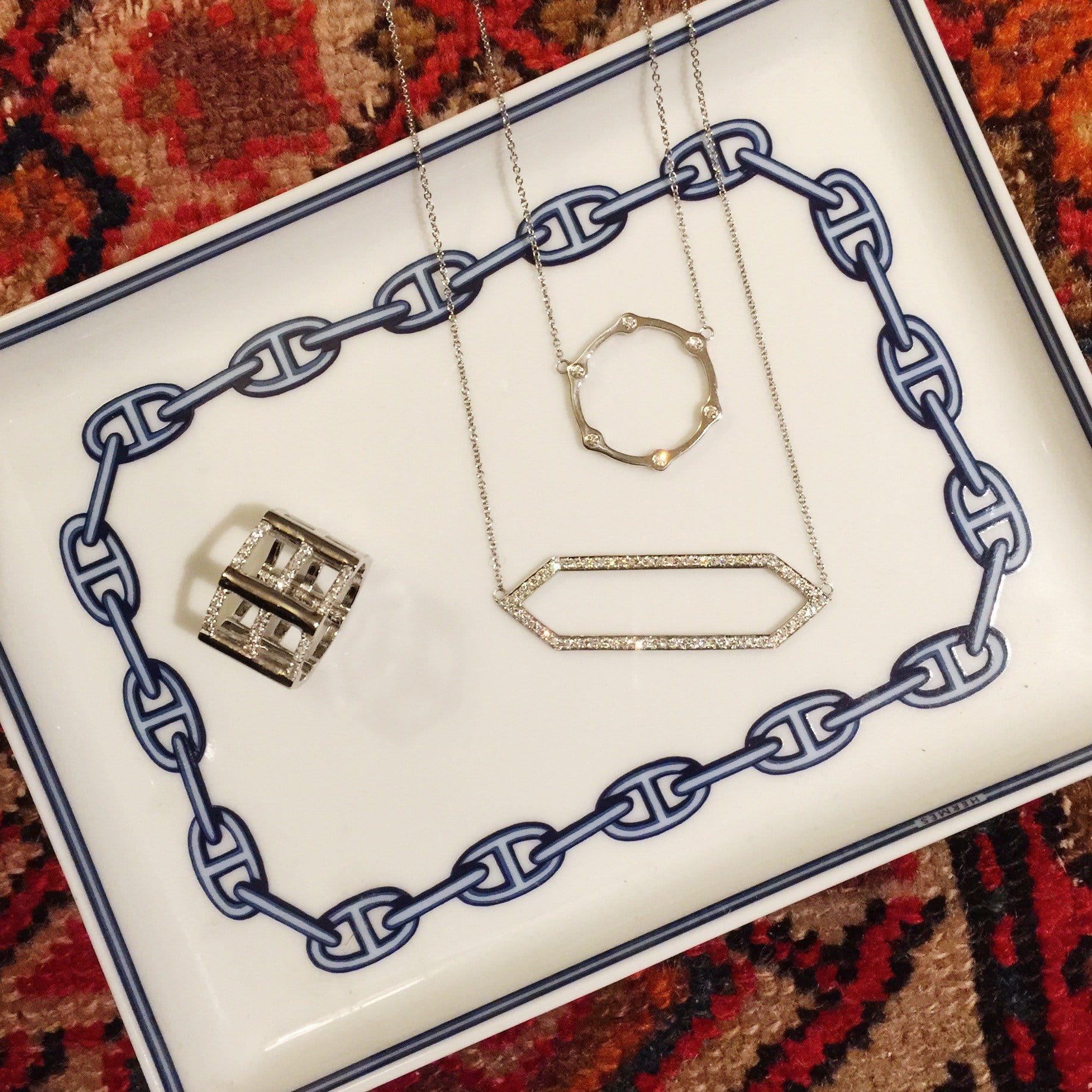 Cage Ring | White Gold with Diamonds