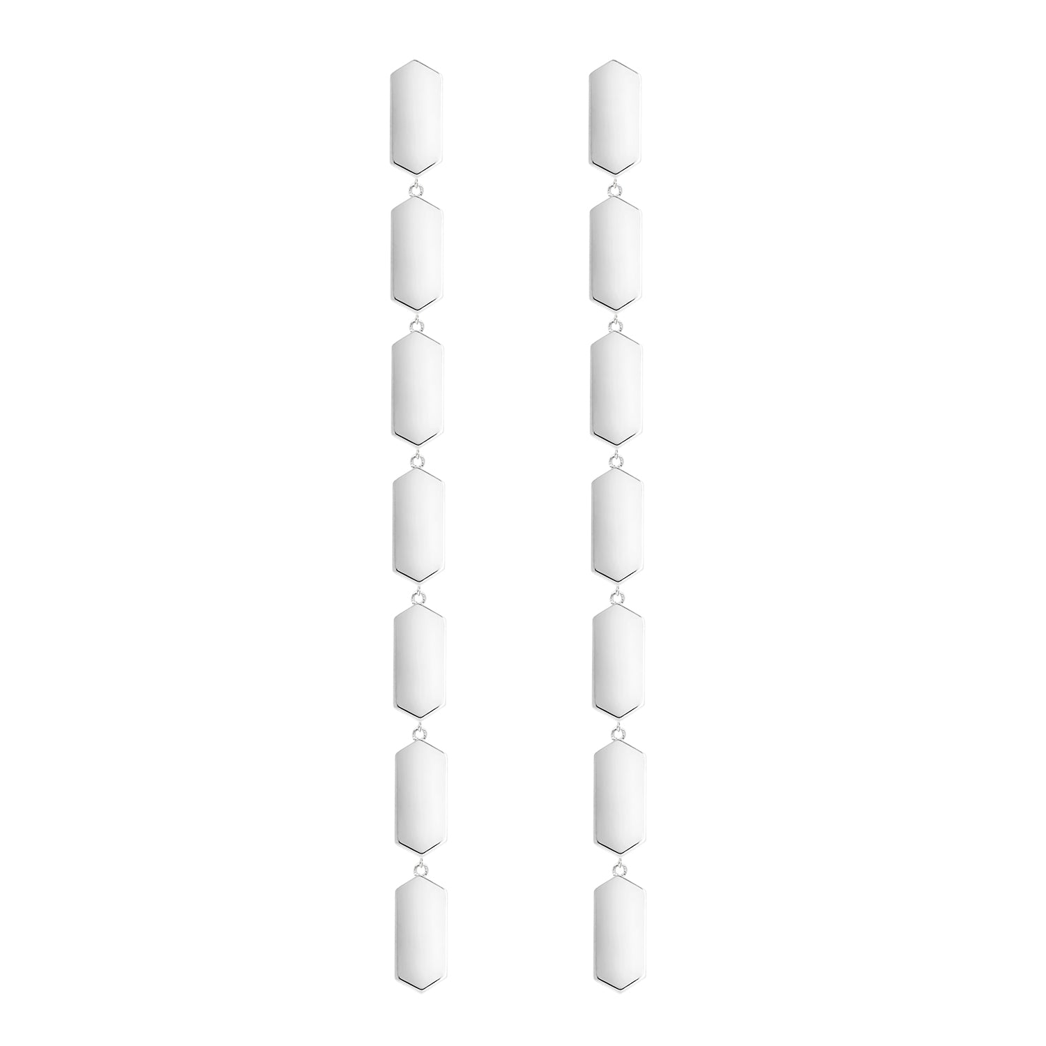 7 Tiered Marquis Earrings | White Gold  Earring Rachel Katz Jewelry