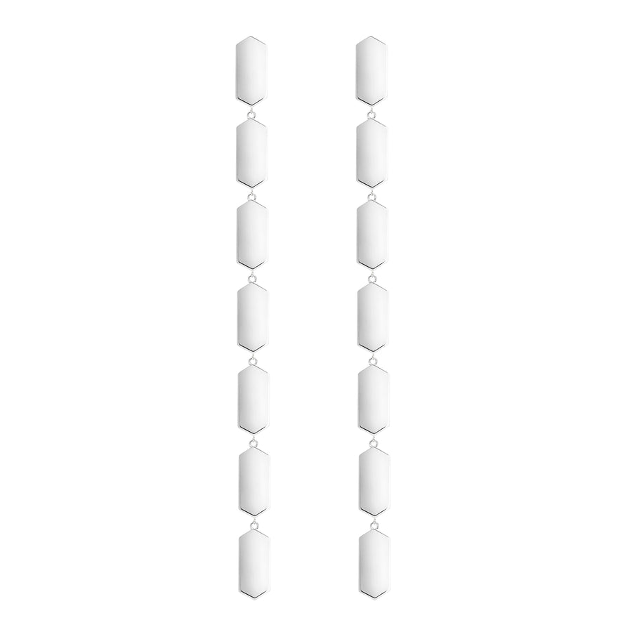 7 Tiered Marquis Earrings | White Gold  Earring Rachel Katz Jewelry