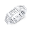 Baguette Cage Band | White Gold